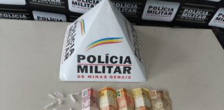 Polícia Militar prende suspeito de tráfico e apreende drogas e dinheiro em João Monlevade