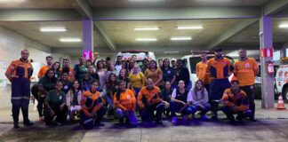 Alunos de Segurança do Trabalho realizam visita técnica ao Sevor e conhecem rotinas de resgate