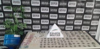 PM apreende grande quantidade de drogas e detém dois menores em João Monlevade