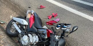 Motociclista fica ferido em colisão na BR-381 em Bela Vista de Minas