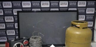 Polícia Militar prende autor de furto e recupera materiais em Dionísio