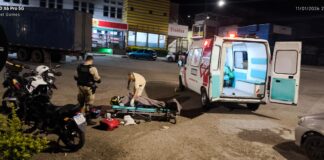 Motociclista fica ferido após queda às margens da BR-381, em João Monlevade