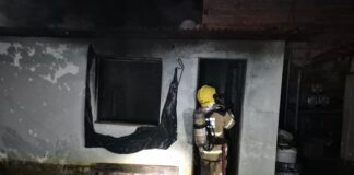 Homem é contido após incêndio em residência no bairro República, em João Monlevade