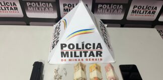 Homem é preso com drogas e simulacro de arma de fogo em São Domingos do Prata