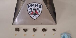 Polícia Militar prende dois homens por suspeita de tráfico de drogas em João Monlevade