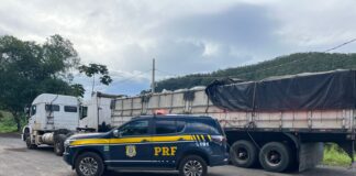 Motorista salta de caminhão em movimento e foge após perseguição na BR-381