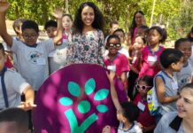 Mosaico feito com plástico reciclado ganha vida no Parque do Areão Leonardo Diniz