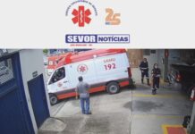 Mulher com suspeita de infarto recebe atendimento emergencial após abordagem a ambulância do Sevor em João Monlevade