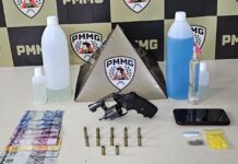 Homem é preso suspeito de tráfico de drogas e porte ilegal de arma em João Monlevade