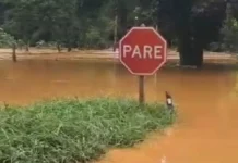 Chuva intensa causa novos alagamentos e deixa 810 desalojados em Matias Barbosa, na Zona da Mata