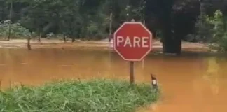 Chuva intensa causa novos alagamentos e deixa 810 desalojados em Matias Barbosa, na Zona da Mata