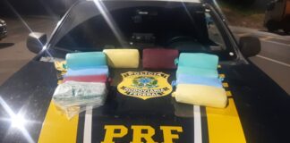 PRF apreende mais de 10 kg de pasta base de cocaína na BR-381, em João Monlevade