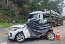Acidente na BR-381 deixa um morto e provoca 4 km de congestionamento em São Gonçalo do Rio Abaixo