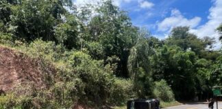 Motorista capota carro ao tentar evitar atropelamento de ciclista em Rio Piracicaba