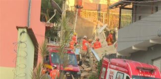 Prédio de asilo desaba e bombeiros buscam vítimas sob escombros em Belo Horizonte