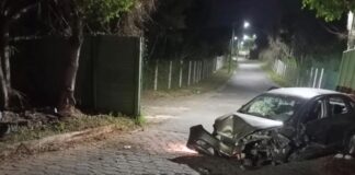 Motorista de 19 anos é preso por embriaguez após bater carro em árvore
