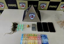 Suspeito é preso com cocaína, crack e maconha em João Monlevade