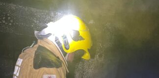 Telhado desaba durante incêndio em residência de Bela Vista de Minas