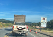 Trecho da BR-381 fica fechado para obras na manhã desta quarta-feira