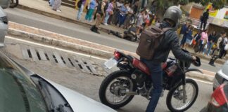 Policial militar fica ferido em acidente no Centro de João Monlevade