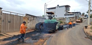 Rua Gatassul tem primeiro trecho de asfaltamento concluído