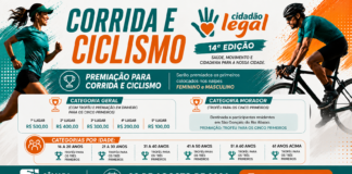 Cidadão Legal 2026 de São Gonçalo terá premiação em dinheiro e troféus para corrida e ciclismo