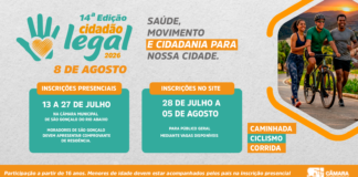 Câmara de São Gonçalo abre inscrições para a 14ª edição do Cidadão Legal