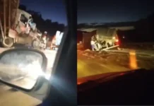 Criança fica ferida após colisão entre duas carretas na BR-381, em Bom Jesus do Amparo