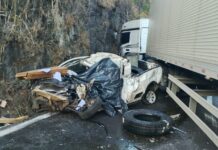Uma pessoa morre em acidente no km 357 da BR-381, em João Monlevade