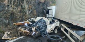 Uma pessoa morre em acidente no km 357 da BR-381, em João Monlevade