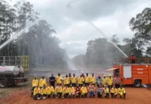 Brigadas da ArcelorMittal e Corpo de Bombeiros participam de treinamento para período de estiagem