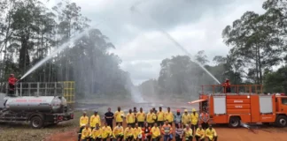 Brigadas da ArcelorMittal e Corpo de Bombeiros participam de treinamento para período de estiagem
