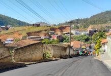 Ruas Monte Sinai e Rio Doce recebem pavimentação asfáltica em João Monlevade