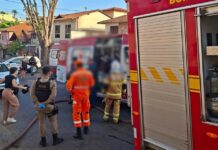 Incêndio em apartamento deixa um morto e um ferido em Contagem