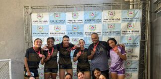 Futsal feminino Sub-15 de João Monlevade conquista bicampeonato dos Jogos da Juventude