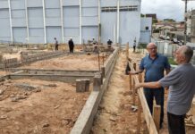 Obra da quadra do Cônego Higino avança para etapa de construção da estrutura