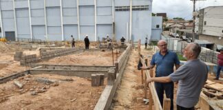 Obra da quadra do Cônego Higino avança para etapa de construção da estrutura