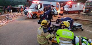 Acidente entre caminhões na BR-381 deixa dois mortos e dois feridos