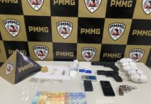 Homem é preso com drogas, arma e balanças de precisão em São Domingos do Prata